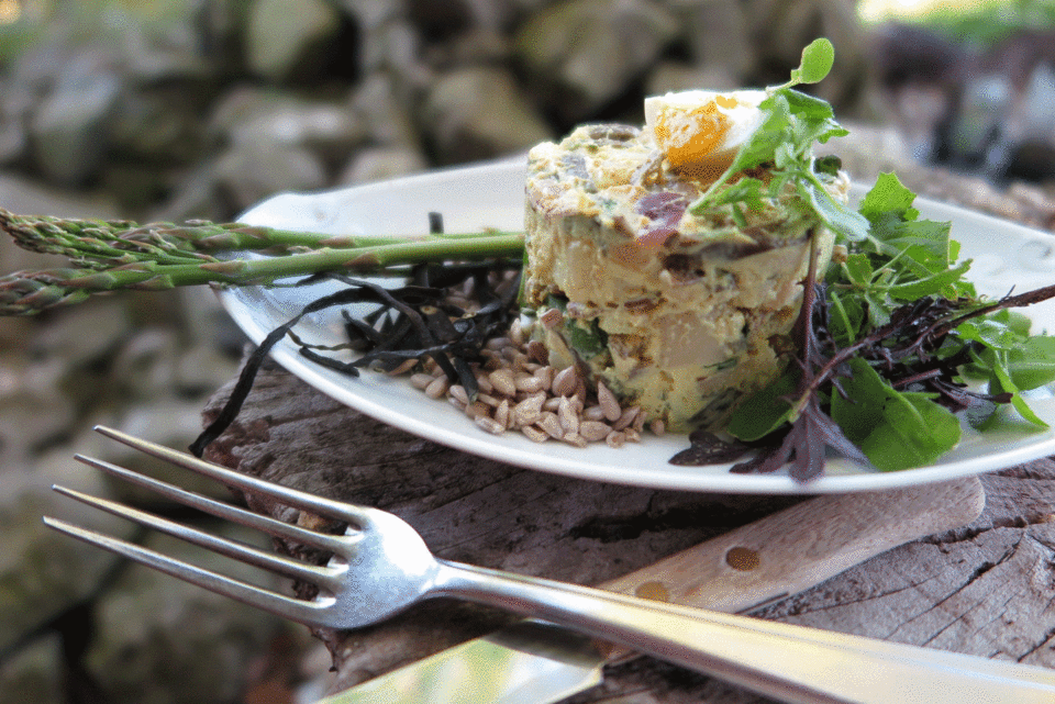 Aardappelsalade met een zeebries